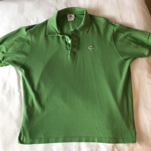 Men’s Lacoste Bright Green Polo sz 7/L